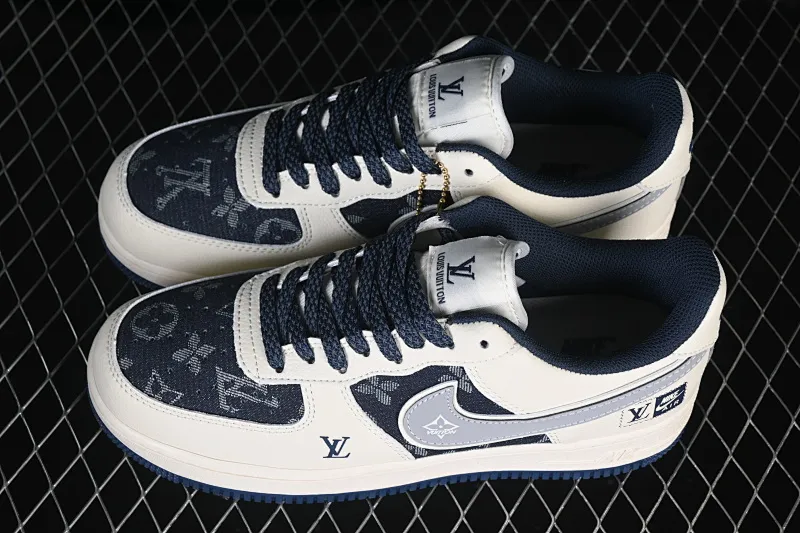 All categories Nk Air Force 1 Air Force series Nk Air Force 1 Low Air Force low-top Nike Air Force 1'07 Low LV joint beige denim Air Force 1 low-top casual sneakers XY2025-006